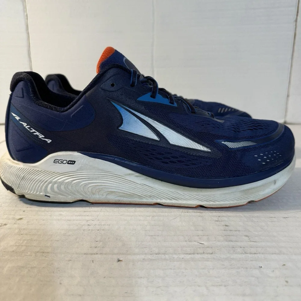 Altra Paradigm 6 Mens 12 Running Shoes Blue White ALOA5471424‎ Fast Shipping